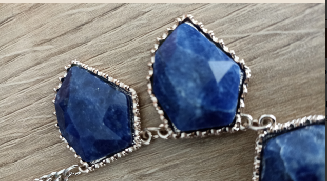 Blue Stone Statement Necklace