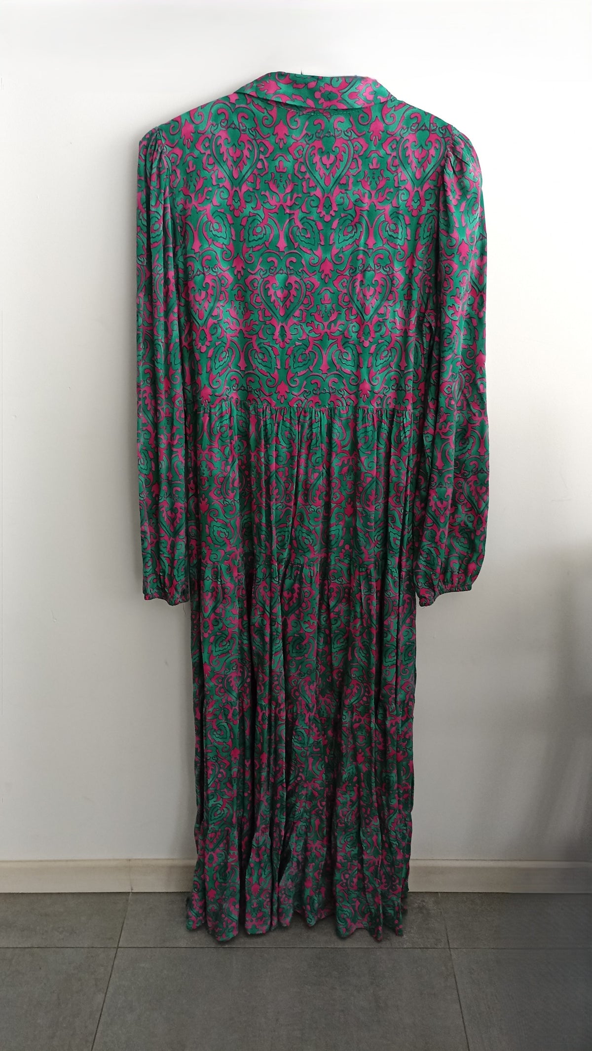 Crep Button-Down Maxi Dress
