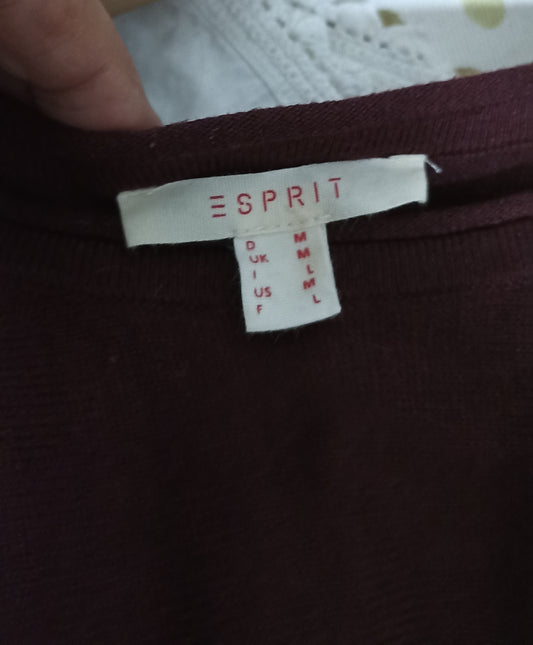 Esprit Burgundy One-Sleeved Cape