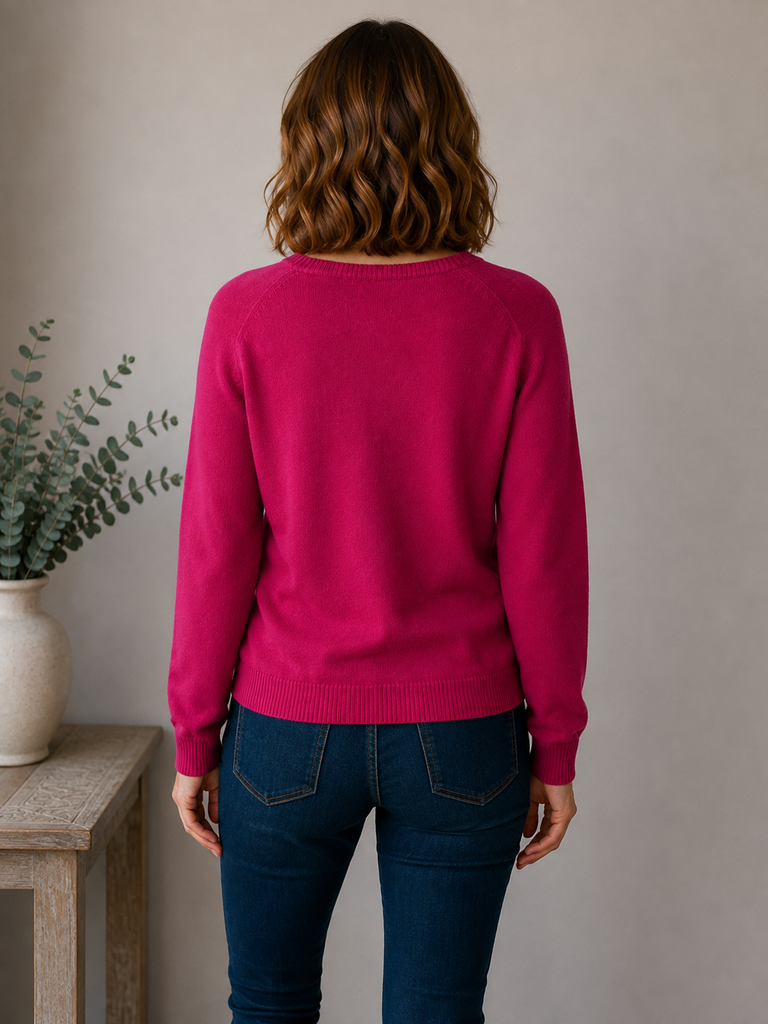 Max Mara Weekend Fuchsia Cotton Pullover