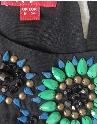 Monsoon Beaded Cotton Dress