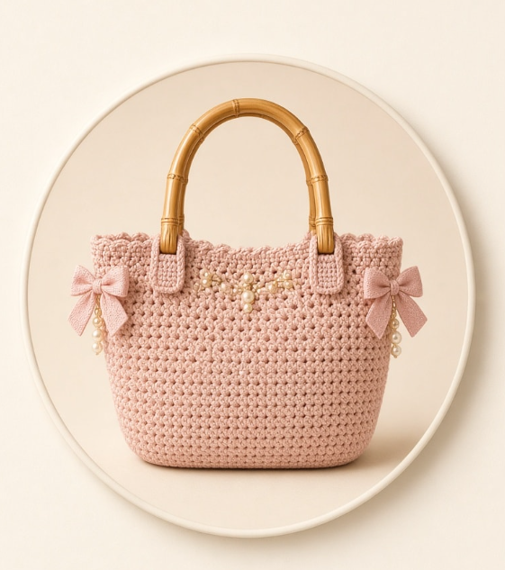 Pink Surprise Crochet Bag