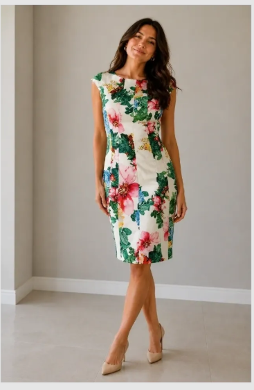 Sandro Ferrone Floral Shift Dress