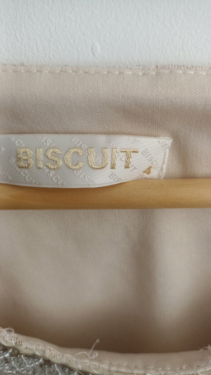 Biscuit sleeveless shift dress