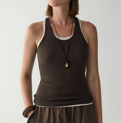 Insis tank top in brown