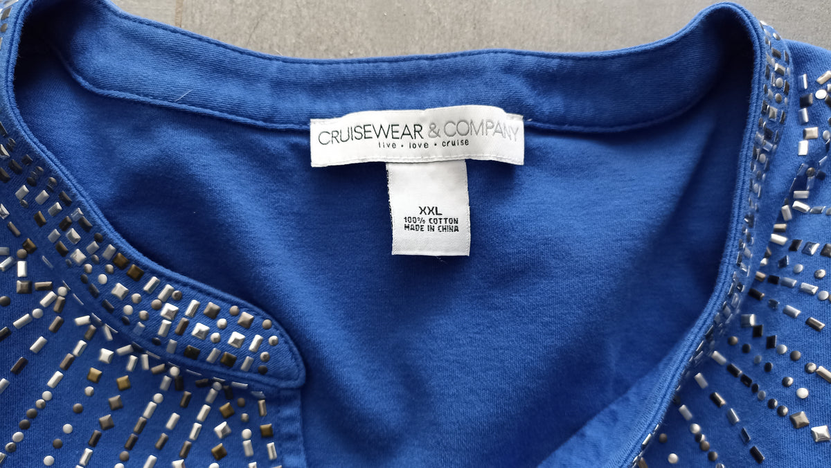 Cruisewear & Company Silver cotton top — Pre-Loved — image 4 of 4