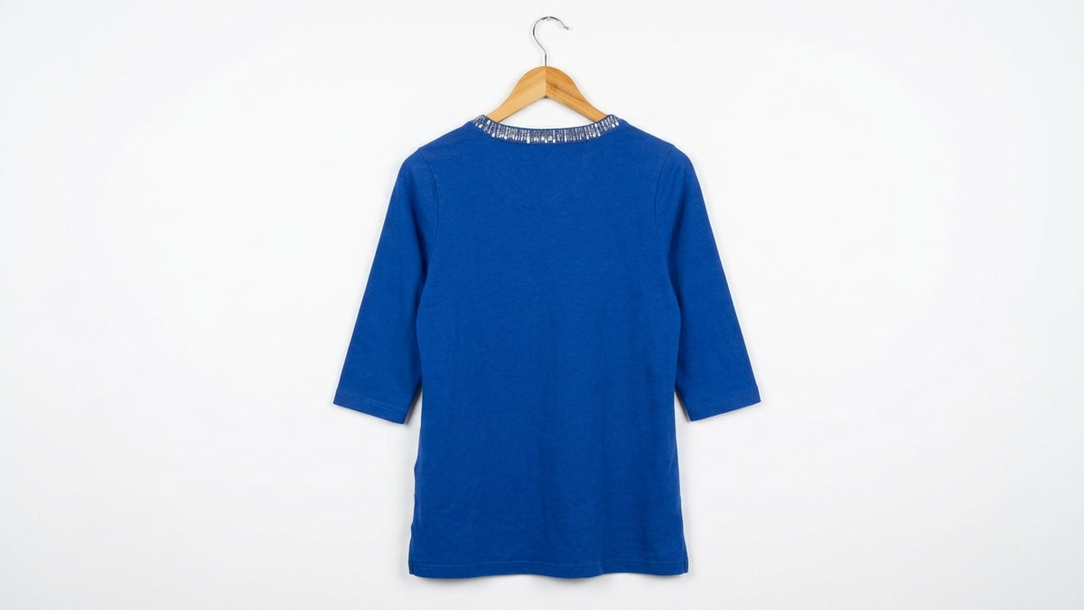 Cruisewear & Company Silver cotton top — Pre-Loved — image 3 of 4