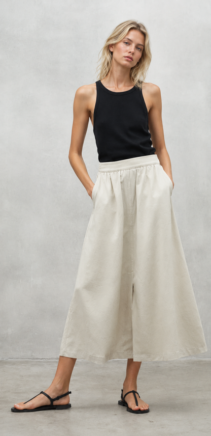Ecoalf Yoko Skirt in off white/beige