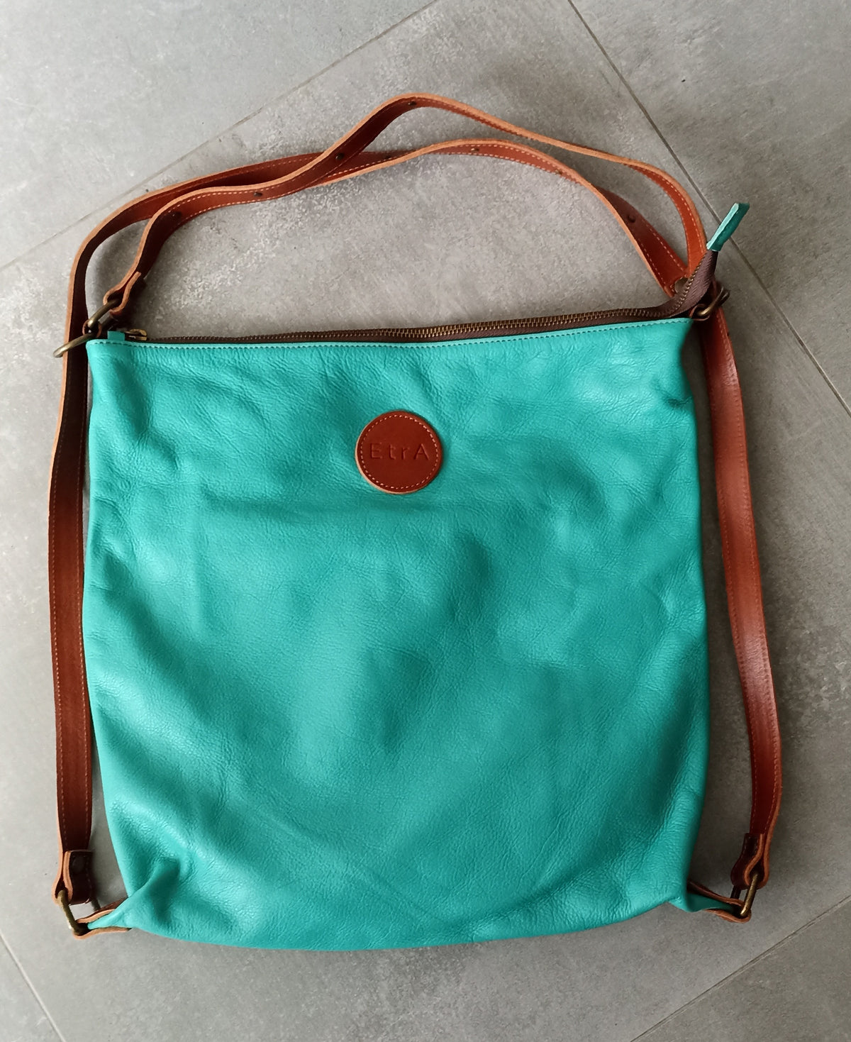 EtrA Leather convertible bag