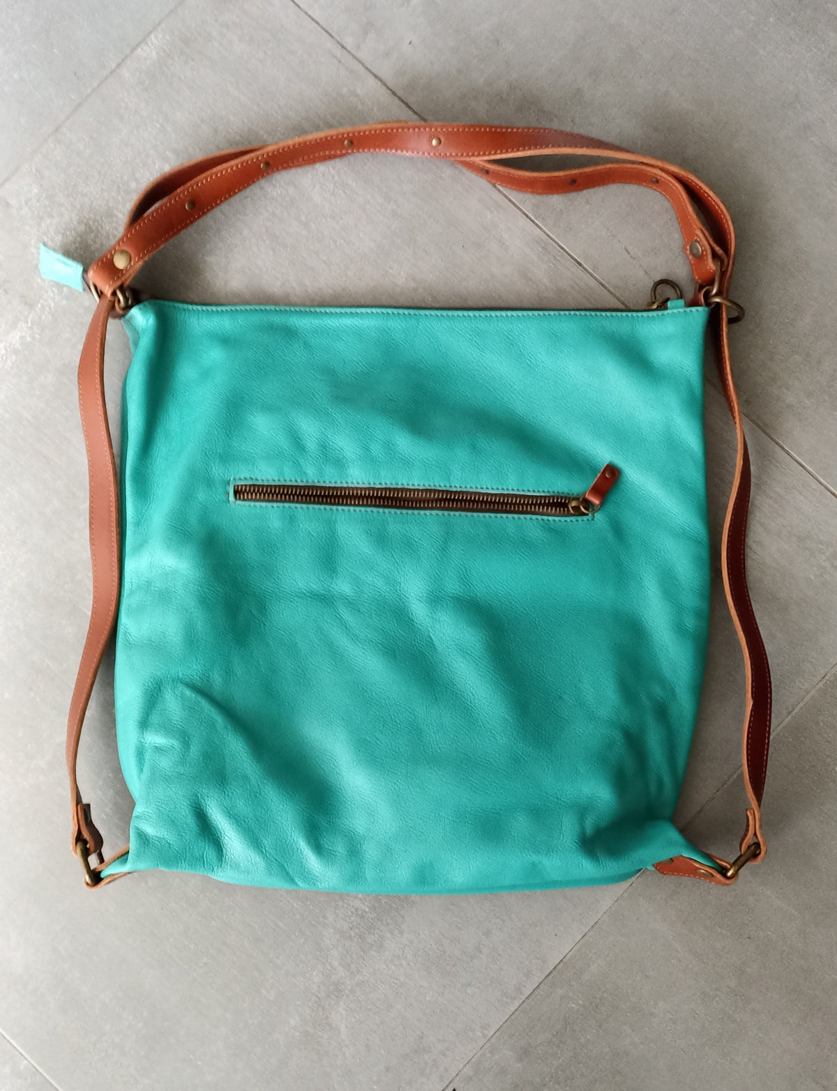 EtrA Leather convertible bag