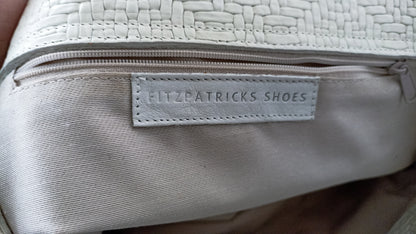 Vintage Irish Fitzpatrick shoes woven bag
