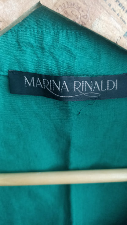 Marina Rinaldi Green Linen Shirt