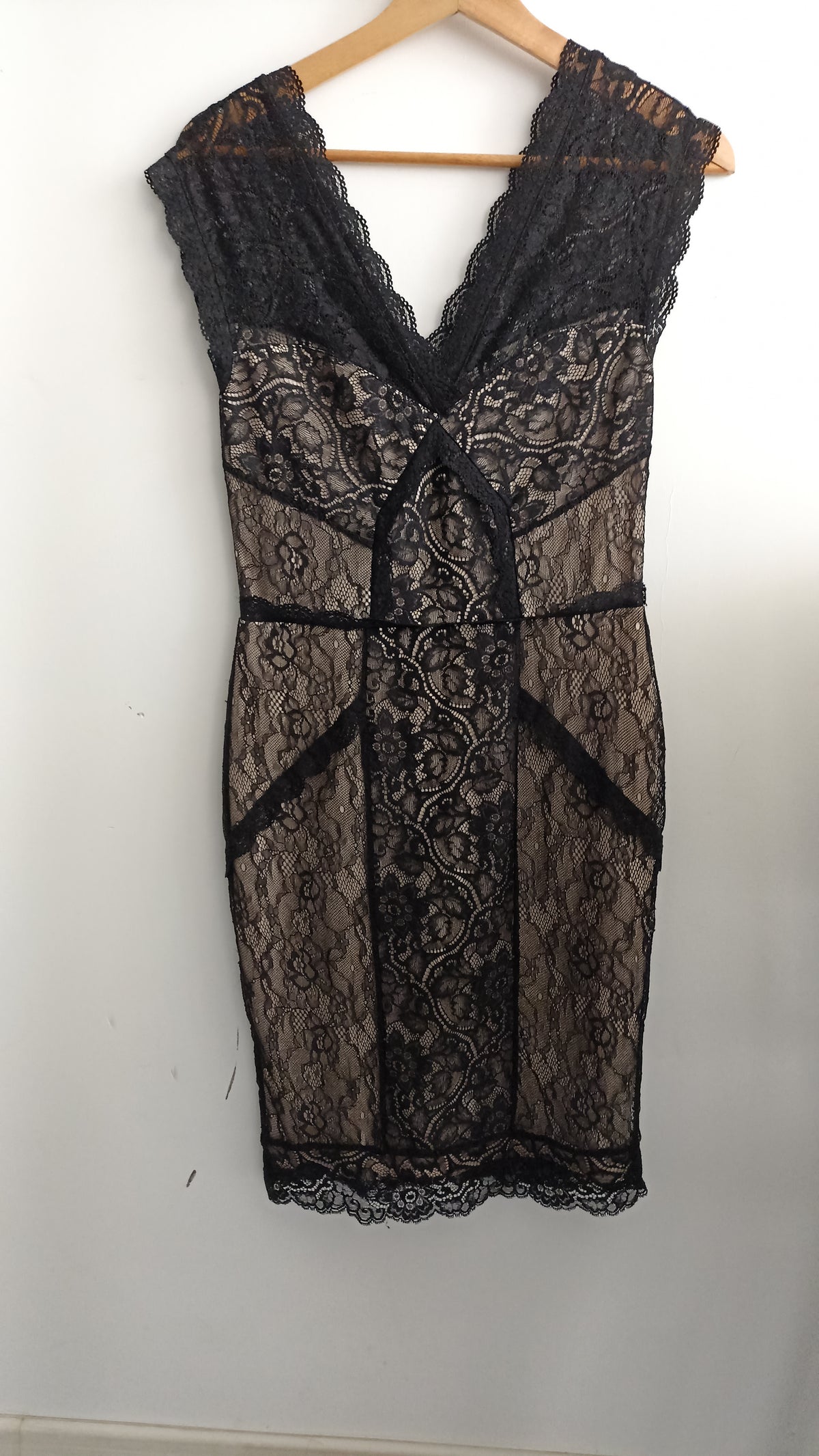 Oasis Lace Overlay Dress XS