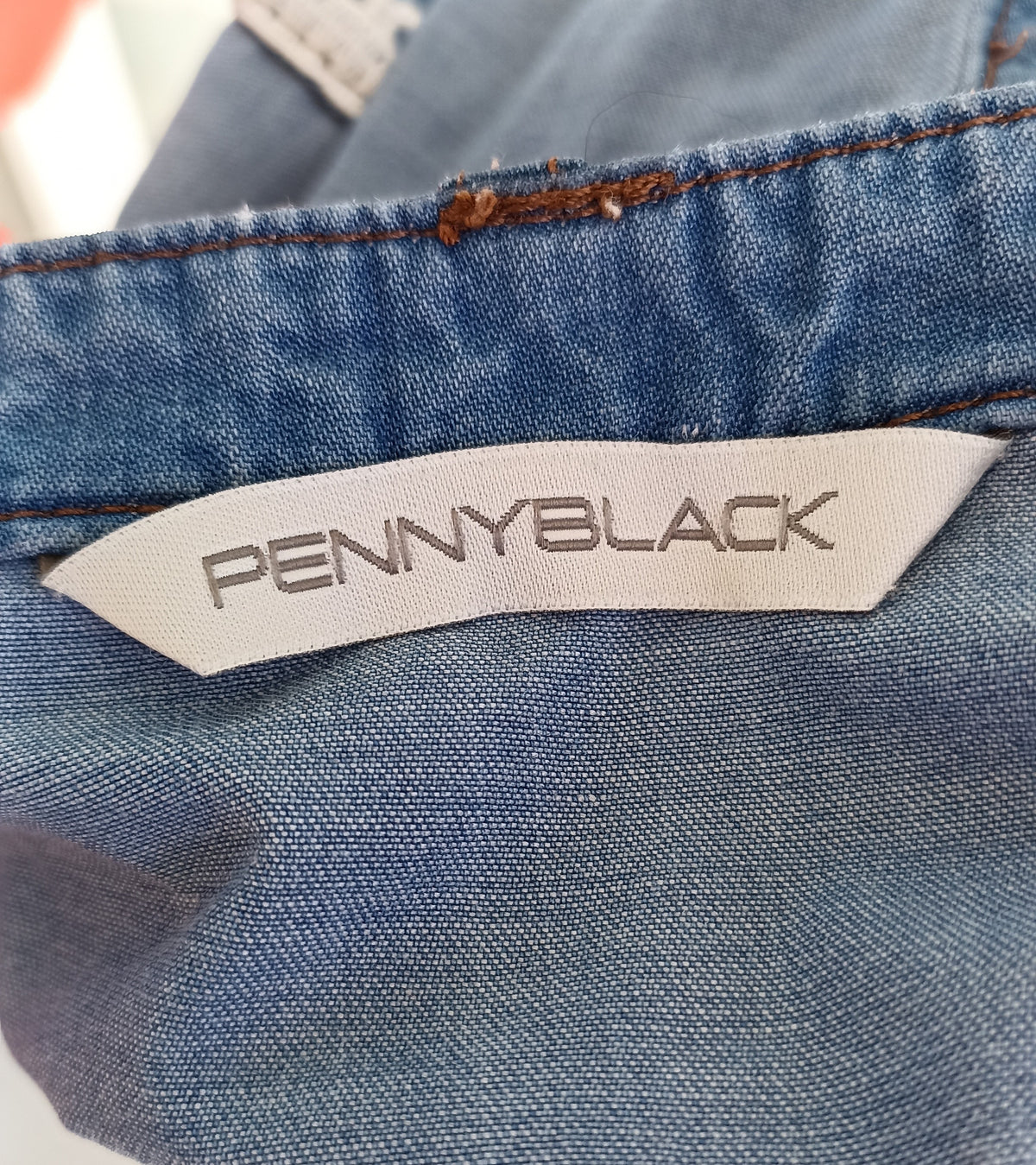 Pennyblack Denim Blue Sleeveless Top