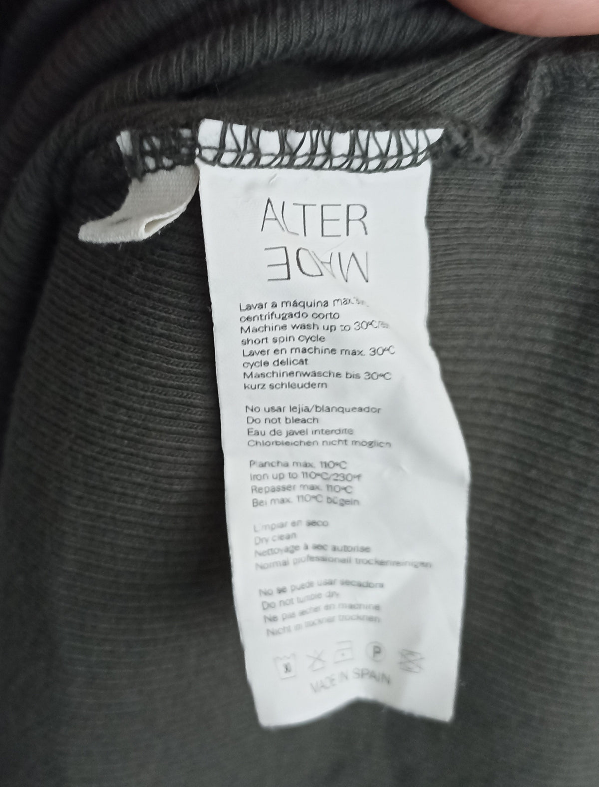 Alter Made Cotton Rib Dress in Olive