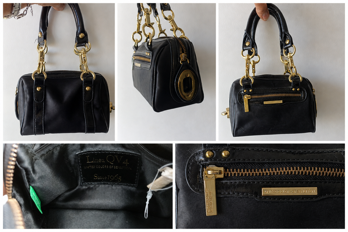 United Colors of Benetton Linea QV4 Black Mini Bag