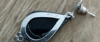 Black Drop Earrings