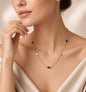 Black & White Shell Gold Chain Necklace