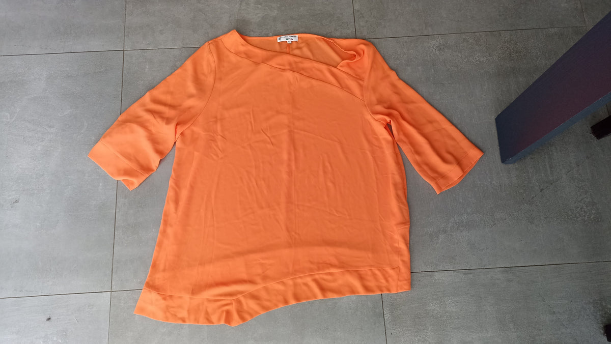 Carla Ferroni Asymmetric Top — Orange
