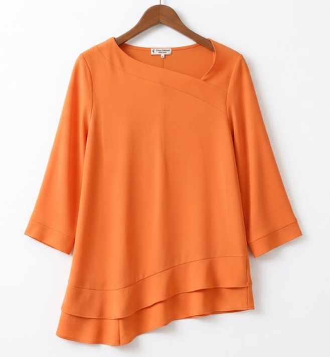 Carla Ferroni Asymmetric Top — Orange