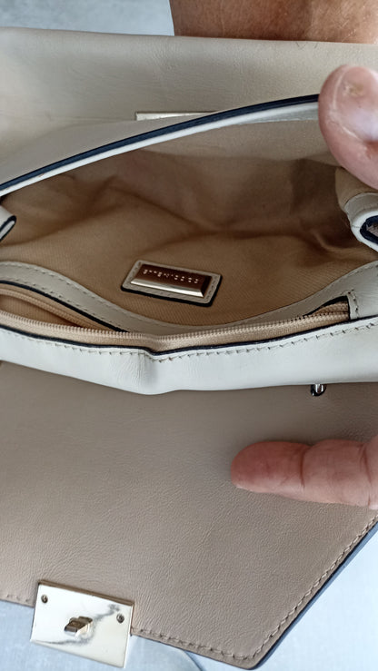 Coccinelle Beige Two-Tone Crossbody