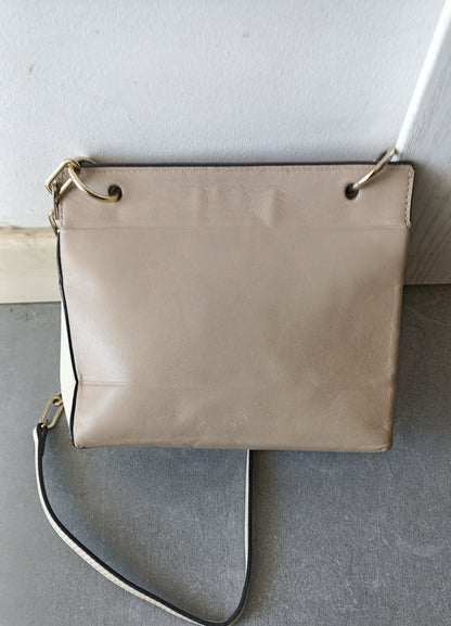Coccinelle Beige Two-Tone Crossbody