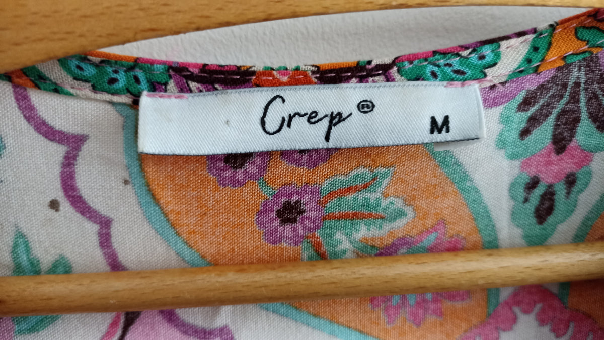 Crep Paisley Print Maxi Dress