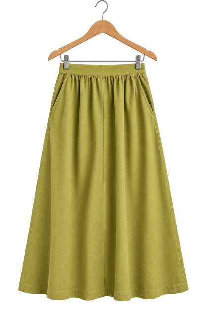 Ecoalf Yoko Skirt in Chartreuse