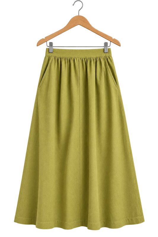 Ecoalf Yoko Skirt in Chartreuse