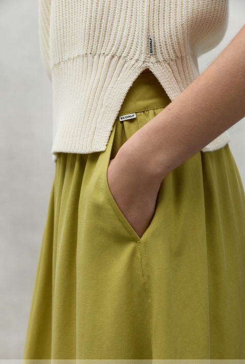Ecoalf Yoko Skirt in Chartreuse
