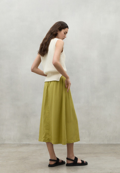 Ecoalf Yoko Skirt in Chartreuse