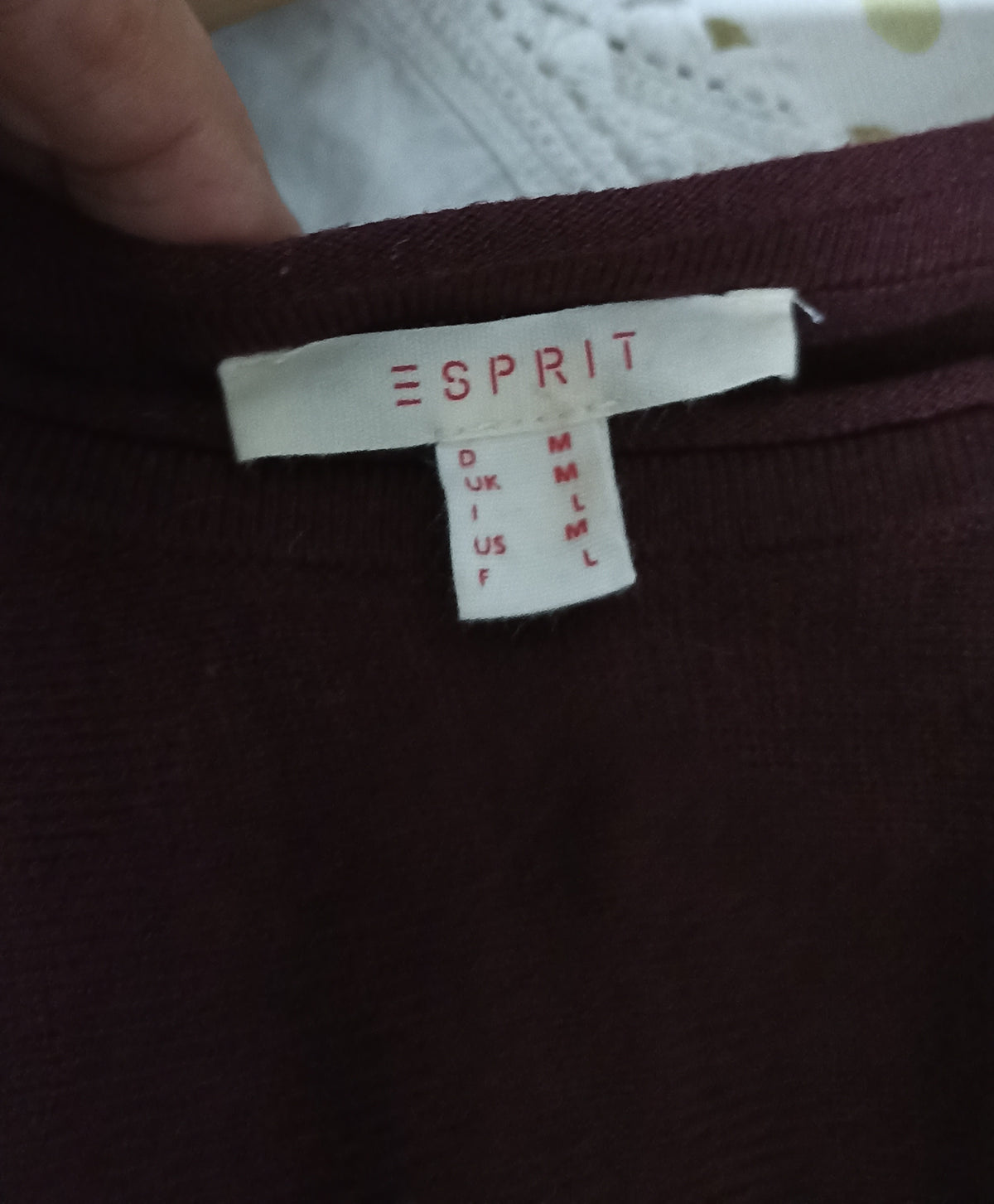 Esprit Burgundy One-Sleeved Cape