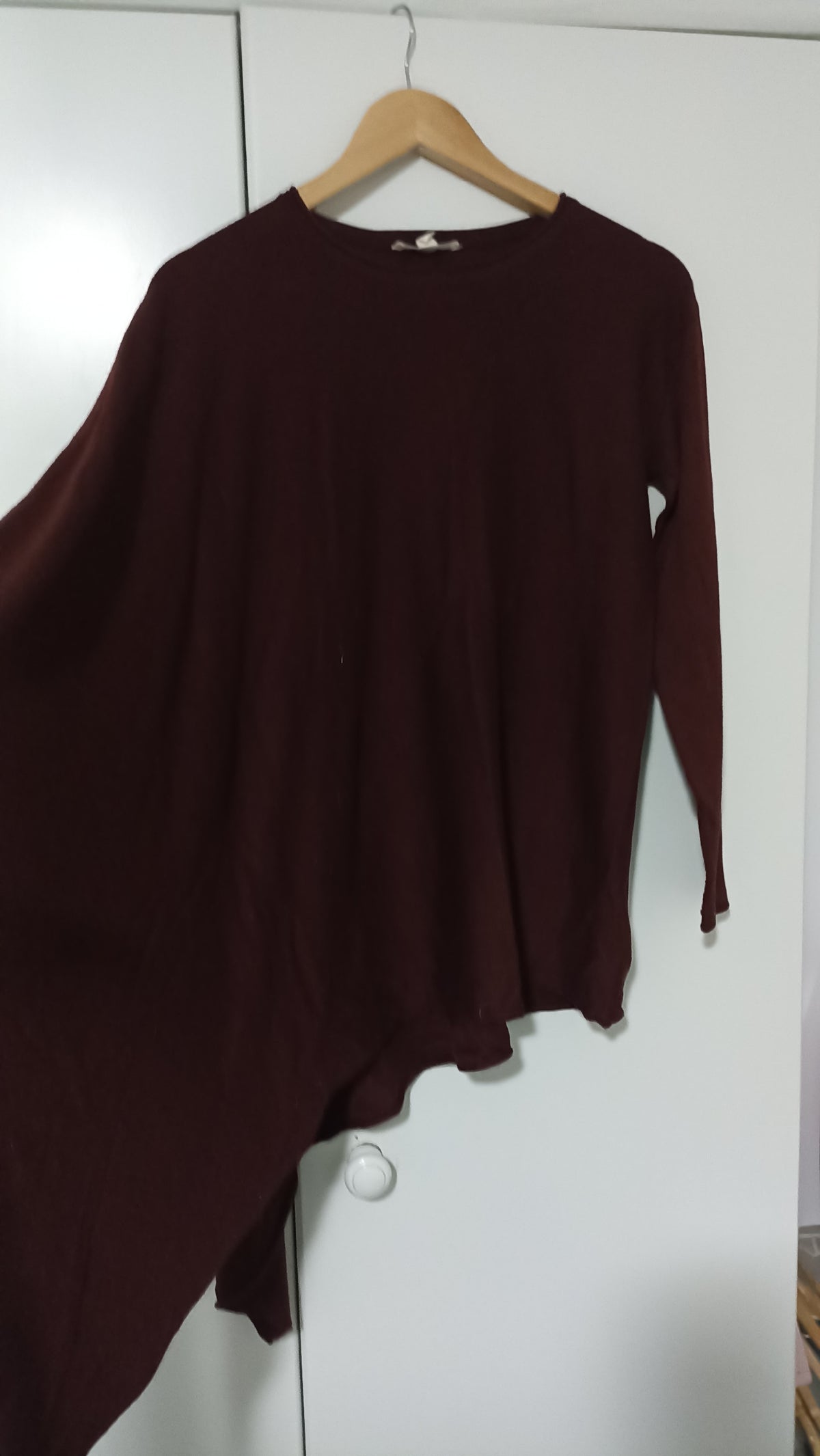 Esprit Burgundy One-Sleeved Cape