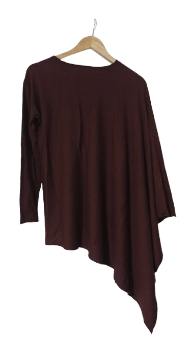 Esprit Burgundy One-Sleeved Cape