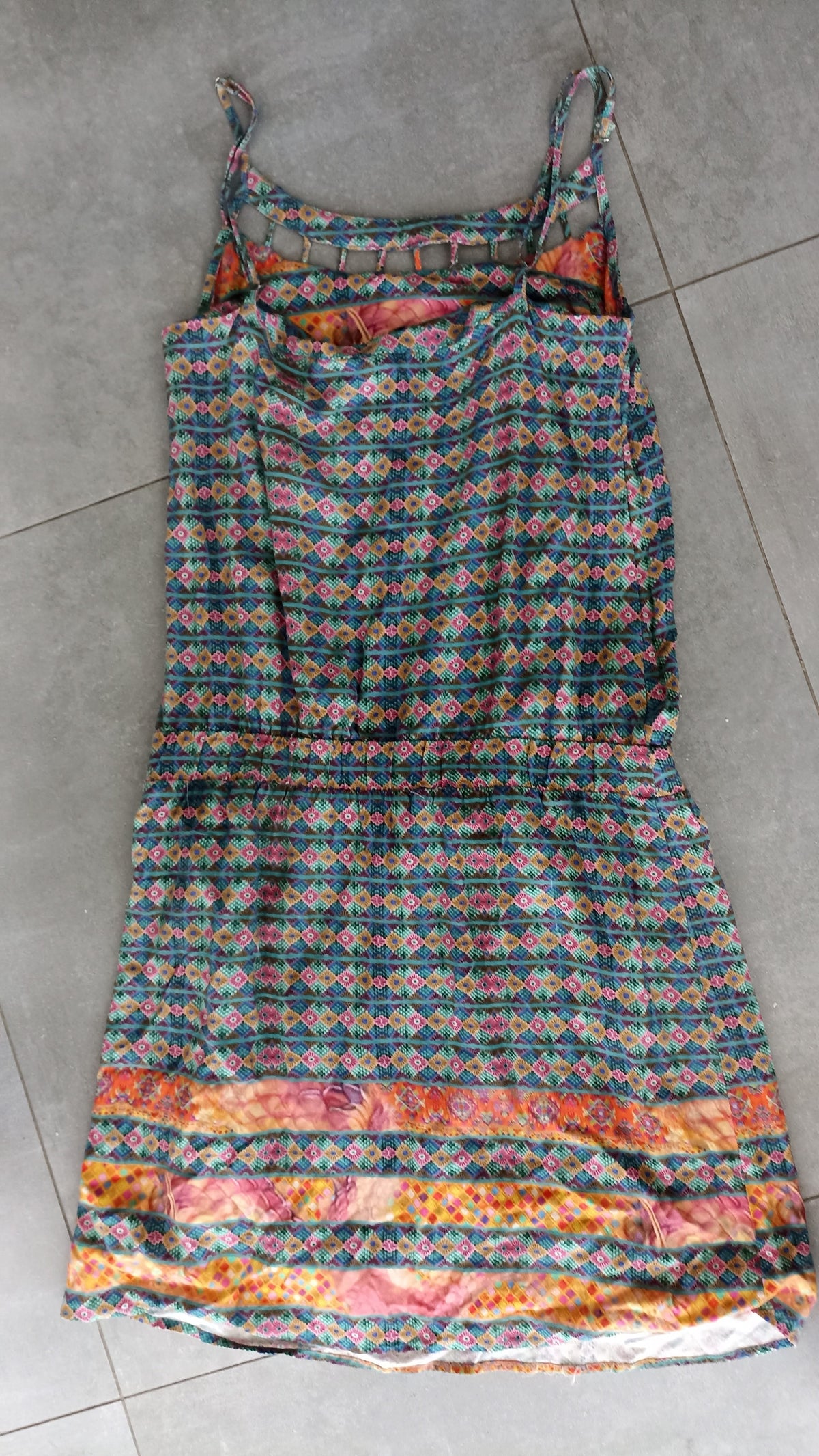 Maria de Chita Printed Slip Dress