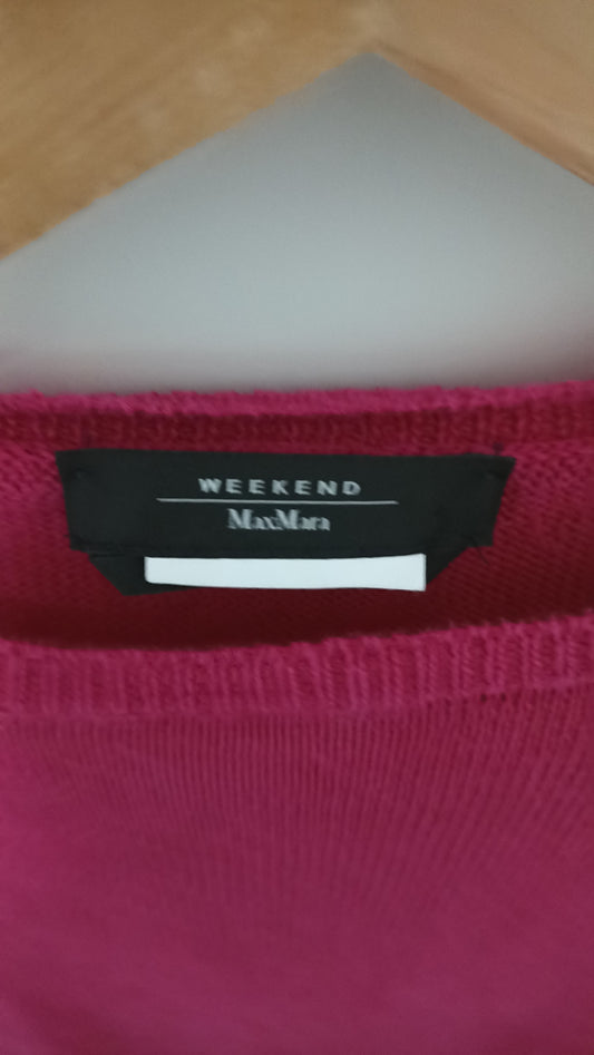 Max Mara Weekend Fuchsia Cotton Pullover