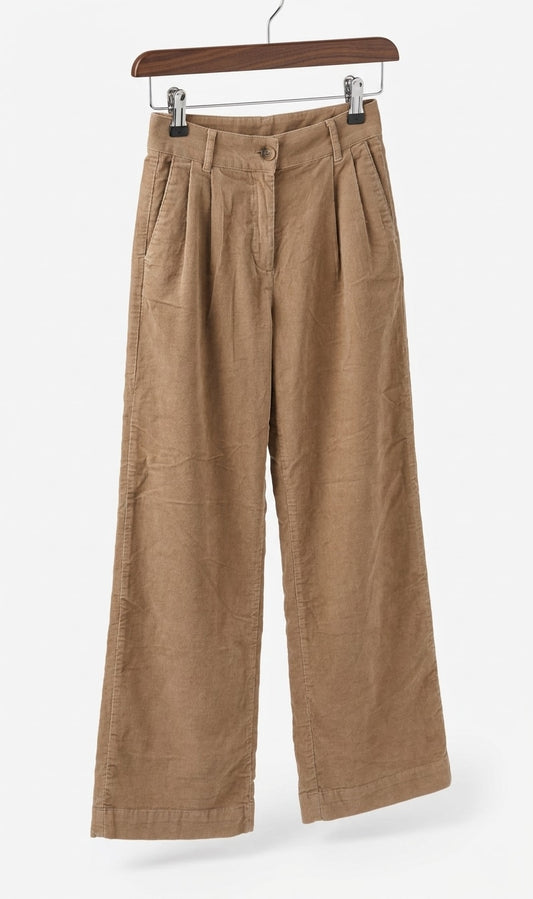 Mazine Corduroy Trousers in Beige