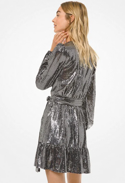 Michael Kors Mirror Dot Crossover Dress