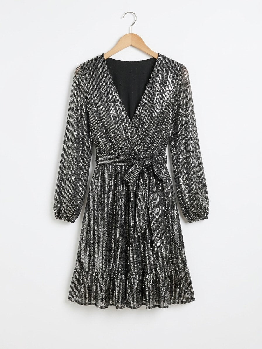 Michael Kors Mirror Dot Crossover Dress
