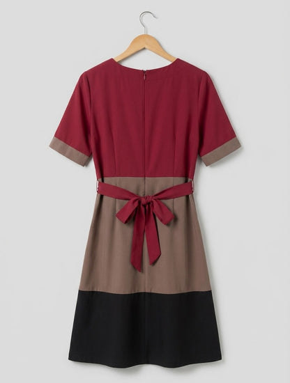 Monsoon Tri-Colour Dress
