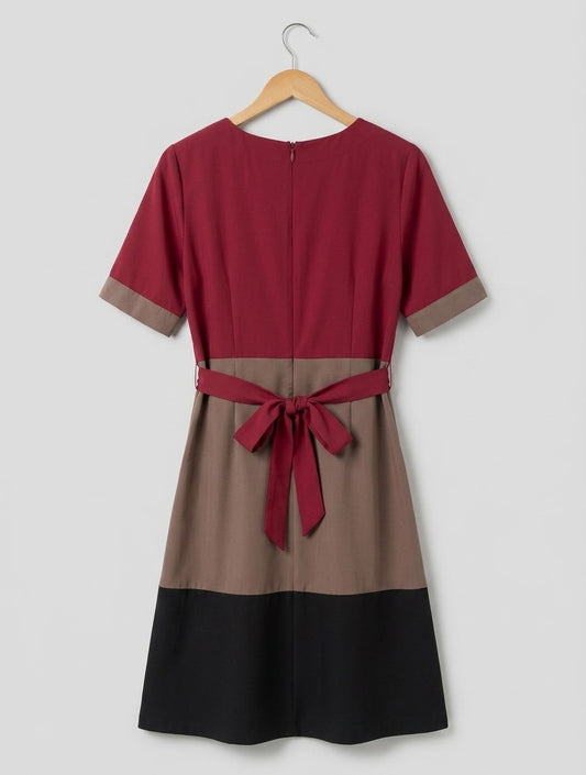 Monsoon Tri-Colour Dress