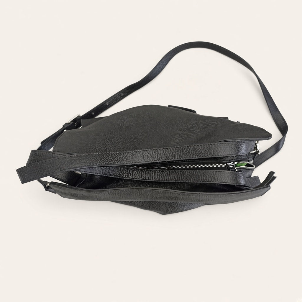 NeroGiardini Pebbled Leather Convertible Satchel