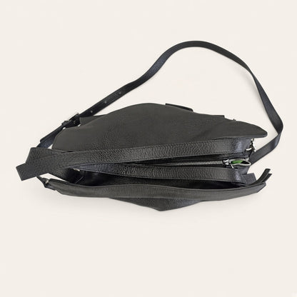 NeroGiardini Pebbled Leather Convertible Satchel