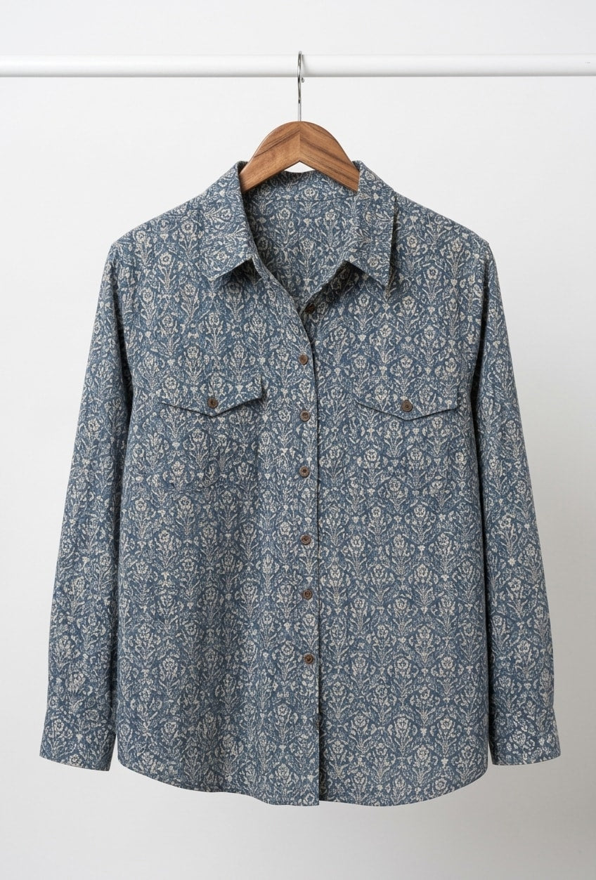 Next × Morris & Co Botanical Print Blouse