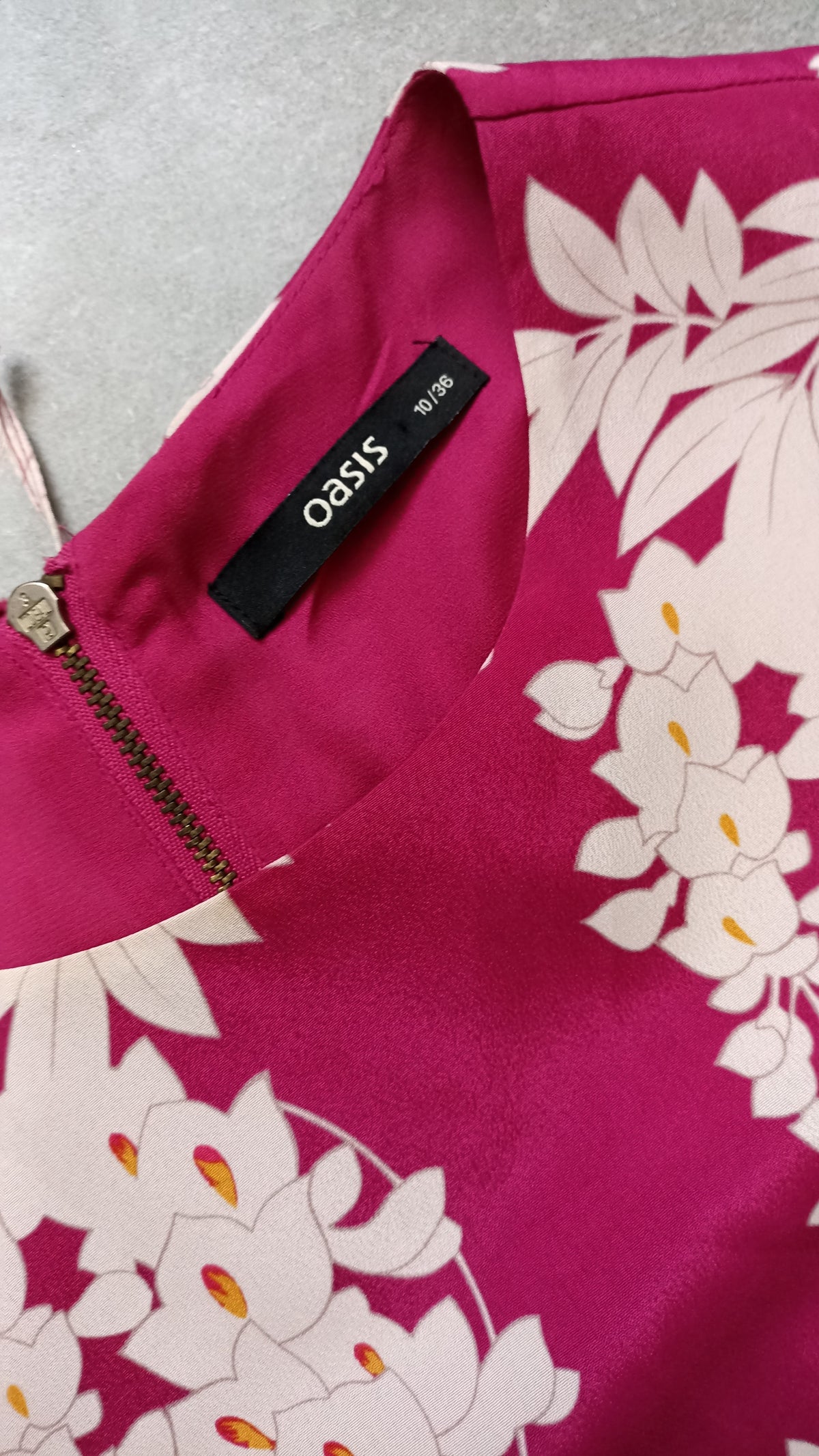 Oasis Pink & White Floral Print Shift Dress