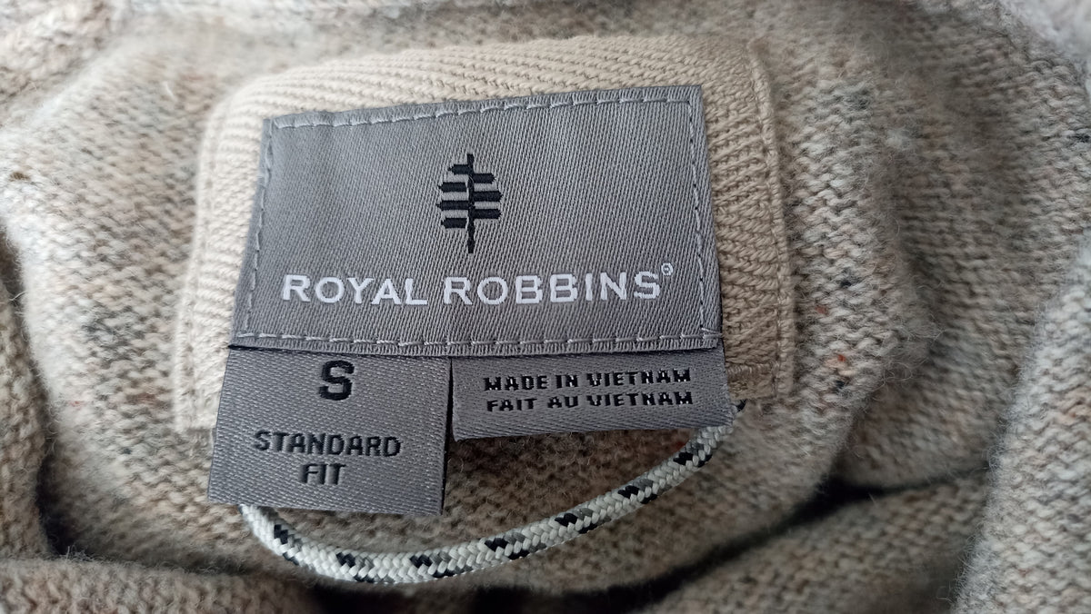 Royal Robbins Merino Wool Hoodie in Beige