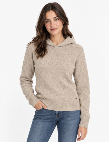 Royal Robbins Merino Wool Hoodie in Beige