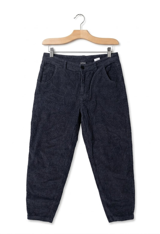 Stoic Hemp Corduroy Trousers in Blue Grey