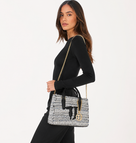 Trussardi Jeans Tweed Handbag