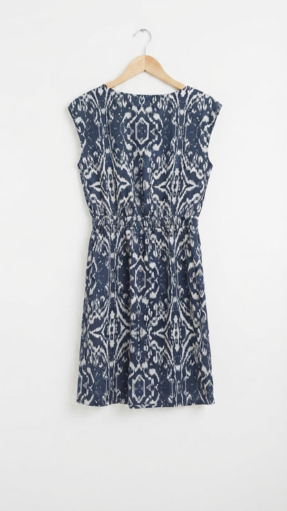 Vila Mid-length Ikat Print Dress